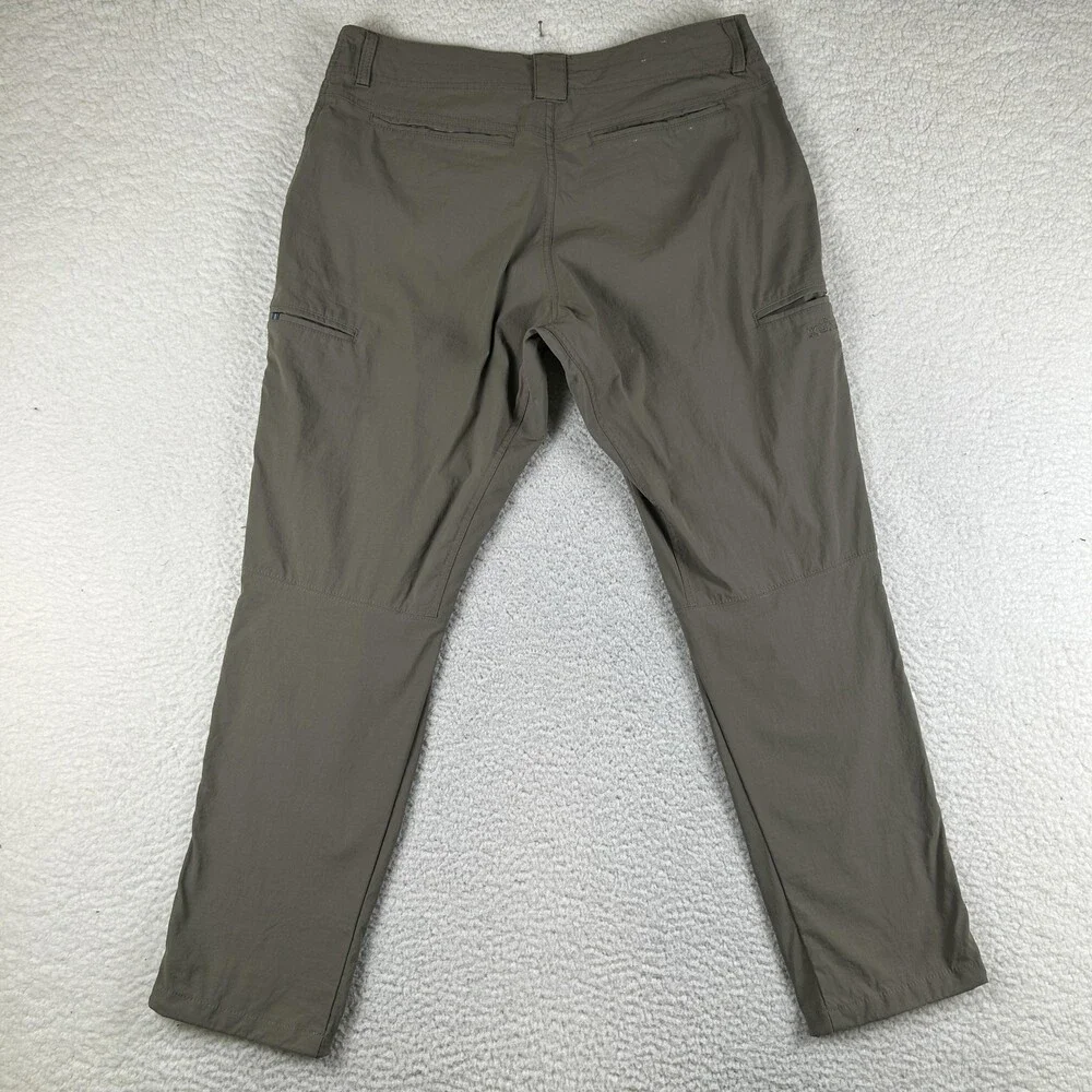 Kuhl Pants Mens 35x29 Slax Stretch Lightweight Hiking Outdoor Zip Pocket Khakis